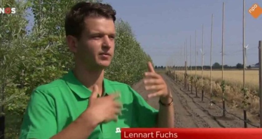Lennart Fuchs in het NOS Journaal Lennart Fuchs in het NOS Journaal