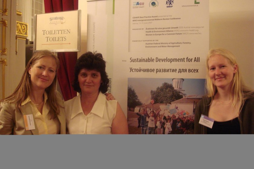 Working on the SDG-project with the Romanian partner.