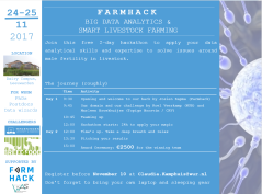 Program FarmHack 24-25 November 2017 Program FarmHack 24-25 November 2017