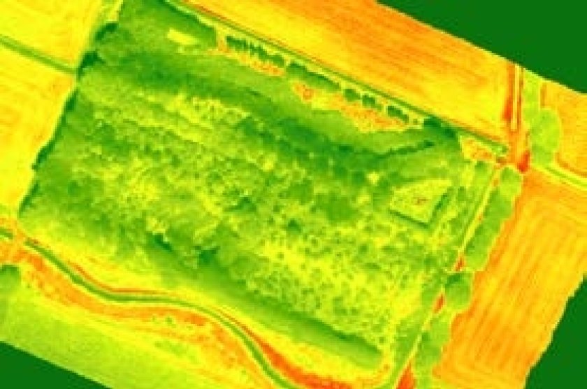 In drone photography, colours clearly show how healthy the plants are.